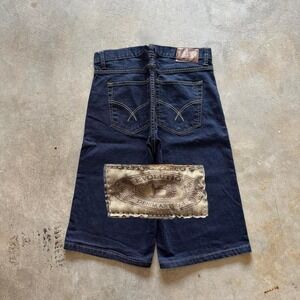 Baggy Evolution Jorts Denim Jean Shorts Southpole Styl VTG Y2K Long